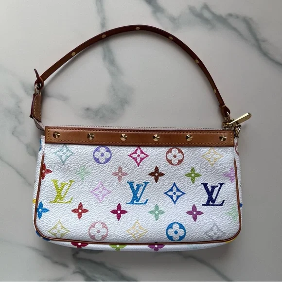 Iconic, Authentic Louis Vuitton Monogram Multicolore Pochette Accessoires - Picture 2 of 16